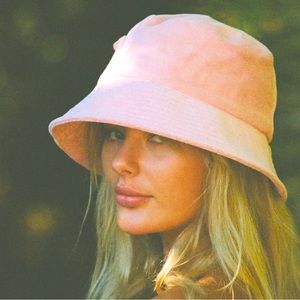 Lack of Color Pink Terry Cloth Bucket Sun Hat Size Medium/Large NEW w/o Tags